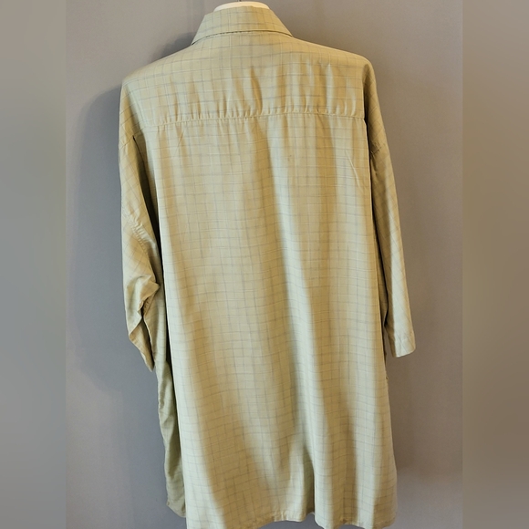 Bugatchi Uomo XXLarge Pale Green Cotton-blend Short Sleeve Shirt - Picture 2 of 7